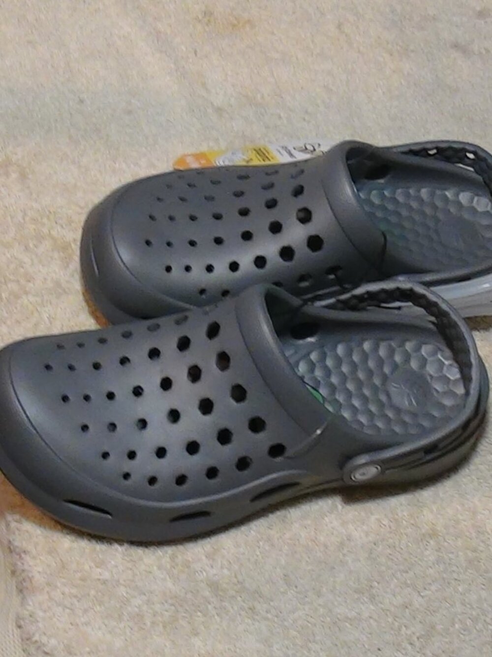Joybees Men’s Womens Chance Clogs Slip-on Non Marking Gray Size 8 Men